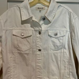Madewell White Jean Jacket